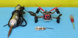 Flight controller repair of Eachine QX110 V-Tail quadcopter drone