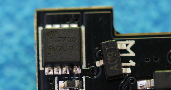 new vs old MOSFET transistor on flight controller