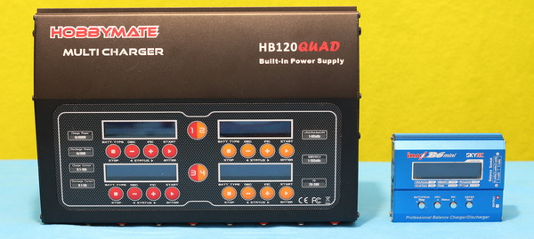 HobbyMate HB120QUAD review: Vs other charger