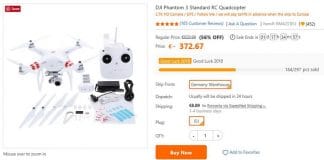 Phantom 3 Standard for sale from Europe