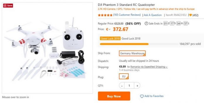 Phantom 3 Standard for sale from Europe