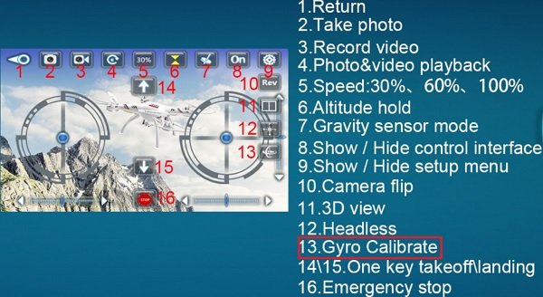 Calibrating VISUO XS809HW by phone APP