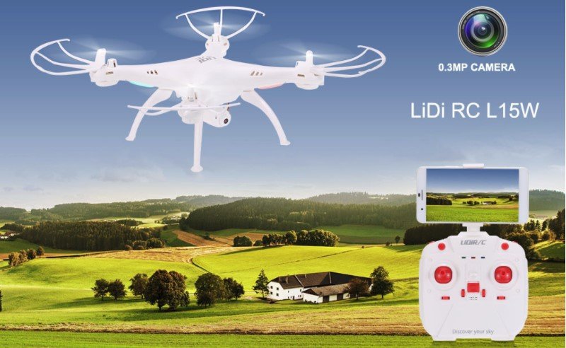 LiDi RC L15W cheap drone for beginners First Quadcopter