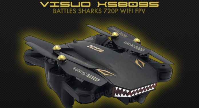 VISUO XS809S Battles Sharks drone