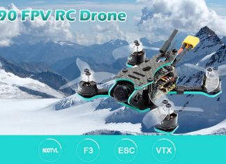 90mm racing drone with FPV camera