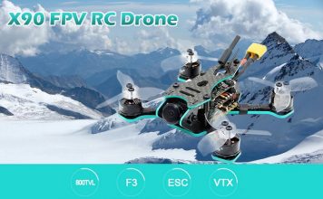 90mm racing drone with FPV camera