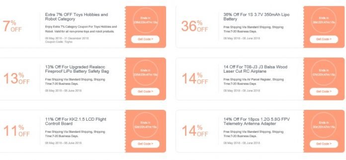 Drone Coupons & Codes for May 2018 Sales