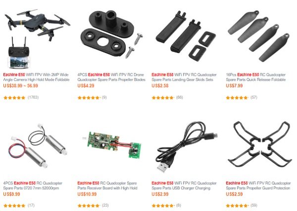 eachine e58 battery removal