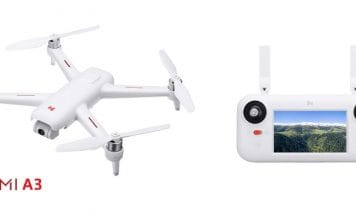 FIMI A3 GPS enabled drone with full hd camera