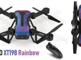 SIMTOO XT198 Rainbow drone: Optical flow & Gyro control SIMTOO Rainbow XT198 drone quadcopter