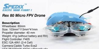 Spedix Rex 80mm FPV drone