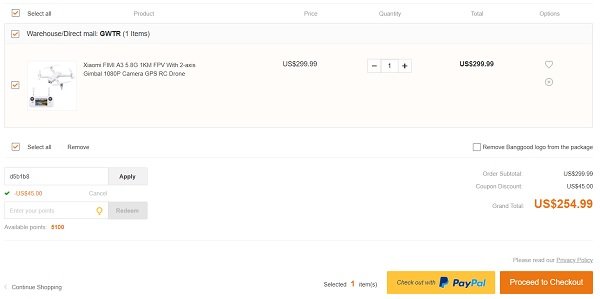 Xiaomi FiMI A3 discount code