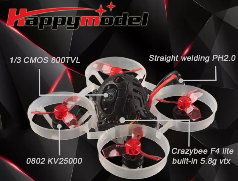 Coming Soon Happymodel Mobula6 Ultralight Fpv Drone First