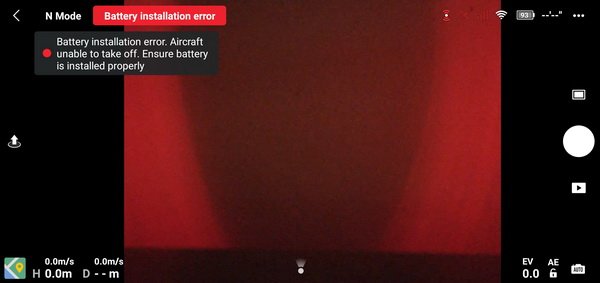 Mavic Air 2 battery error