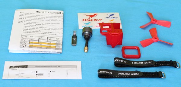 Accessories included in the Veyron 3 box