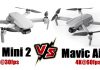 DJI MINI 2 versus Mavic Air 2