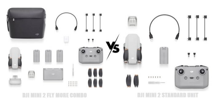 DJI Mini 2 combo vs standard