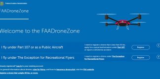 FAA registration DroneZone banner