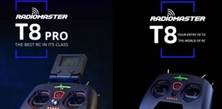 Photo of RadioMaster T8 Pro and T8 remote controllers