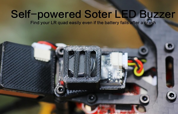 Self-powered LED buzzer