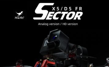 HGLRC Sector X5 and D5 FPV drones for GoPro 10 HGLRC Sector X5 and D5