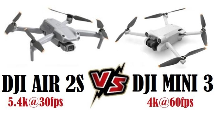 DJI MINI 3 VS DJI Air 2S