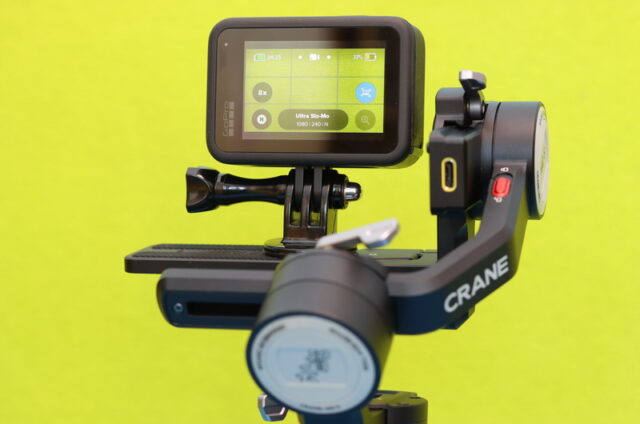 Crane M2S gimbal with GoPro Hero 10