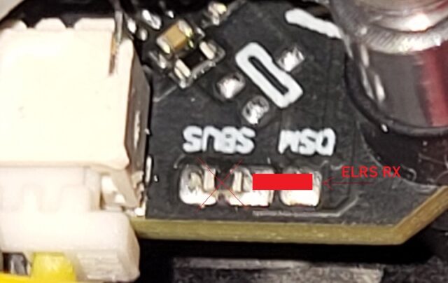 SBUS DSM (ELRS) soldering tabs