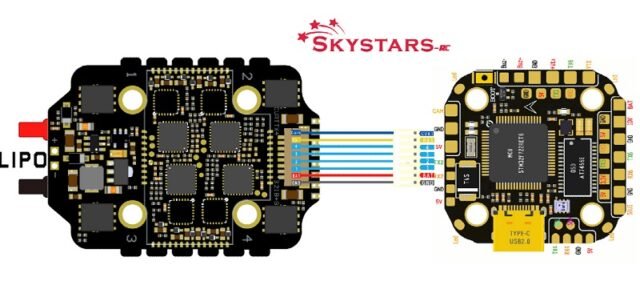KM55A to F722HD Pro wiring