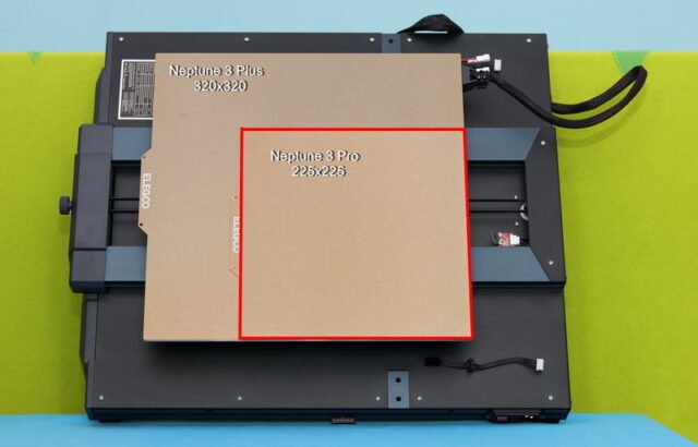 Print bed size comparison