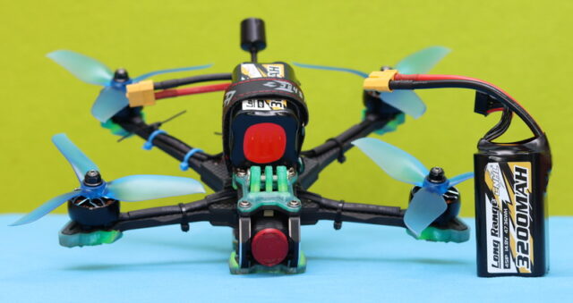 LI-ION battery with 5" racing drone