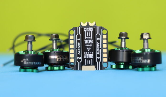 RushFPV Blade F722 V2 digital flight stack - First Quadcopter