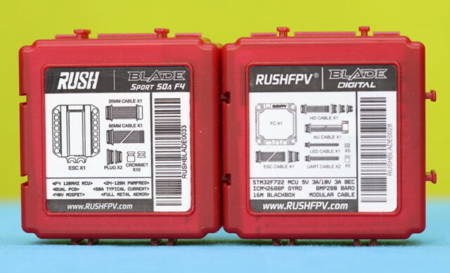 RUSHFPV stackable reusable cases for small parts