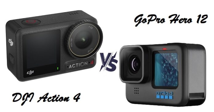 GoPro 12 vs DJI Action 4