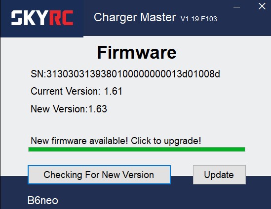 Firmware upgrade status