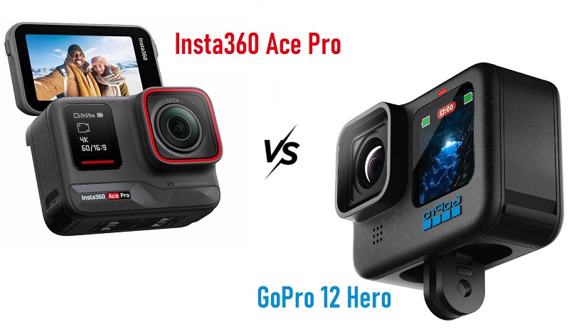 Insta360 Ace Pro is a rugged action camera with a flip up screen