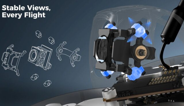 exploded view of BetaFPV O4 soft mount