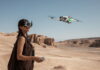 Antigravity A1 drone capturing a 360° panoramic view in stunning 8K resolution.
