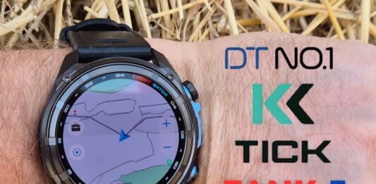 KKTick Tank T5 smartwatch photographed on my wrist hands-on review