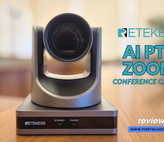 Retekess TC202 PTZ AI conference camera review highlighting features and performance