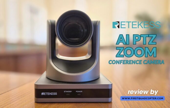 Retekess TC202 PTZ AI conference camera review highlighting features and performance