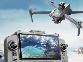 ZLL Beast SG603 PRO drone with obstacle avoidance, GPS, HD camera, and remote controller with built-in screen.