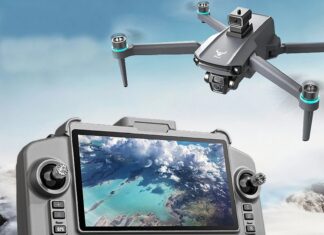 ZLL Beast SG603 PRO drone with obstacle avoidance, GPS, HD camera, and remote controller with built-in screen.