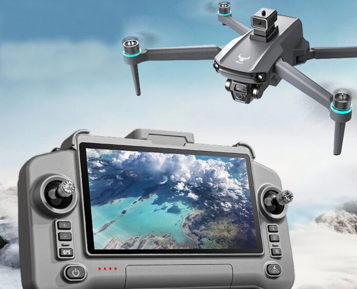 ZLL Beast SG603 PRO drone with obstacle avoidance, GPS, HD camera, and remote controller with built-in screen.