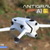 Antigravity A1 drone shown during a hands-on review, highlighting its design and flight features