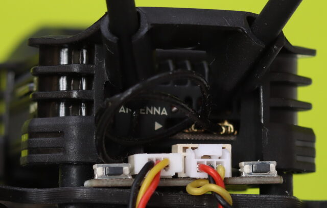 Installing an LED controller inside the BetaFPV Pavo20 Pro II frame.