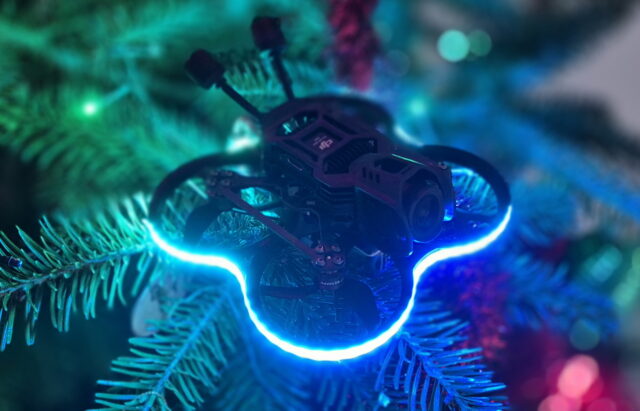 Christmas tree decorated with lights and ornaments for the 2025 holiday season.