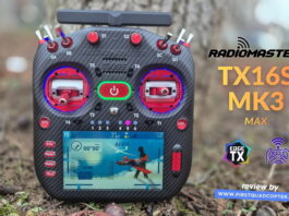 RadioMaster TX16S MK3 MAX radio transmitter shown in a full review, highlighting features, build, and performance.