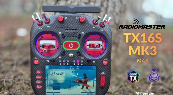 Radiomaster TX16S Mark III Max: A Legacy Refined! RadioMaster TX16S MK3 MAX radio transmitter shown in a full review, highlighting features, build, and performance.