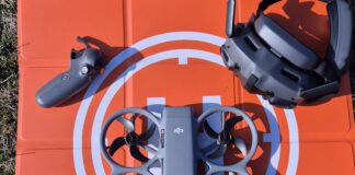 DJI Avata 360 firmware update released on March 27, 2026 shown on RC 2 controller screen